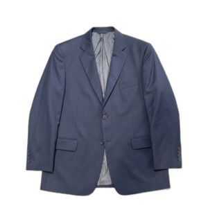 Giorgio Cerruti Mens 2 Piece Suit 40S 34x29 Navy Blue 2 Button SB Microtech